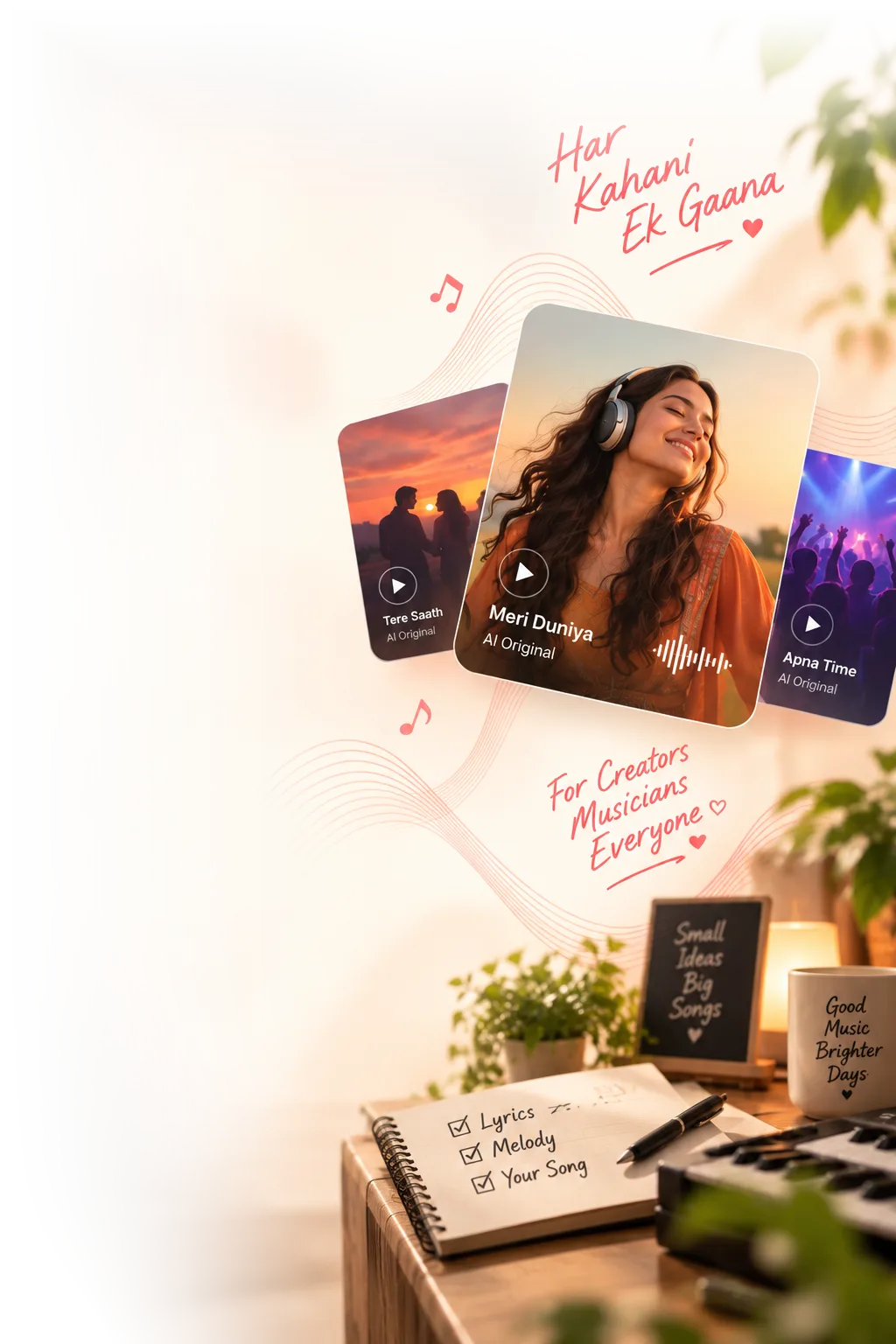 Trending AI song tracks and notes