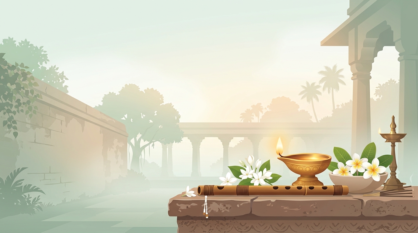 Morning Shiv bhajan with bansuri & bells