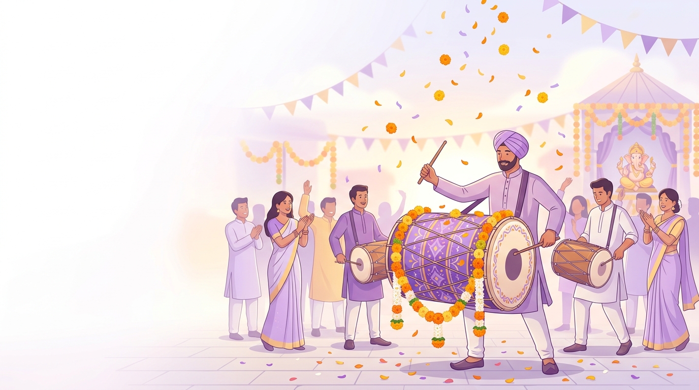 High-energy Ganpati / Navratri dhol track